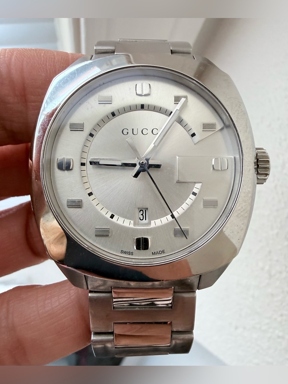 Gucci | Men’s Unisex | GG2570 YA142308 Stainless Steel Silver Watch | Full Set - Picture 4 of 13